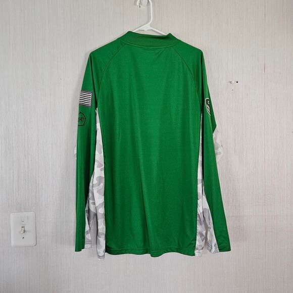 Colosseum Men's Oregon Ducks Military Appreciation Raglan Quarter Zip Sz XL - Picture 2 of 8
